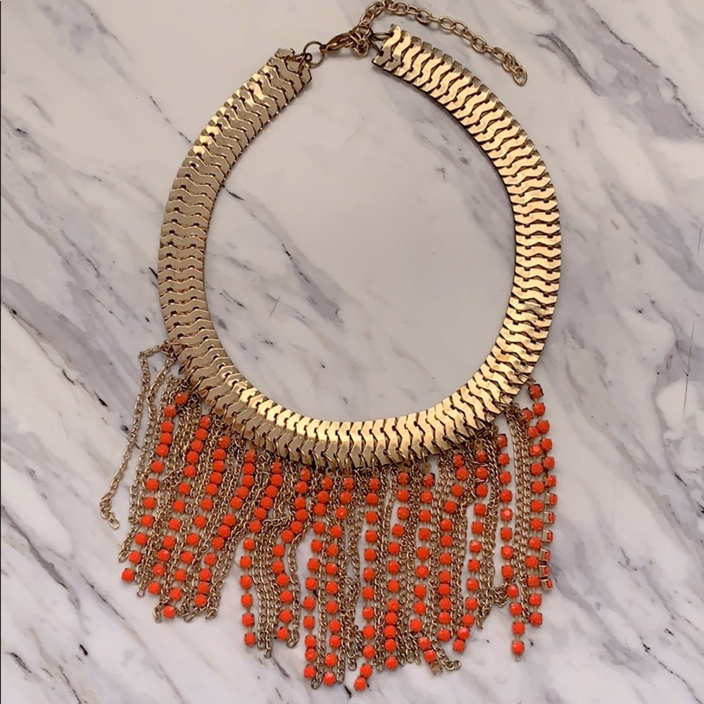 Statement clavicle necklace